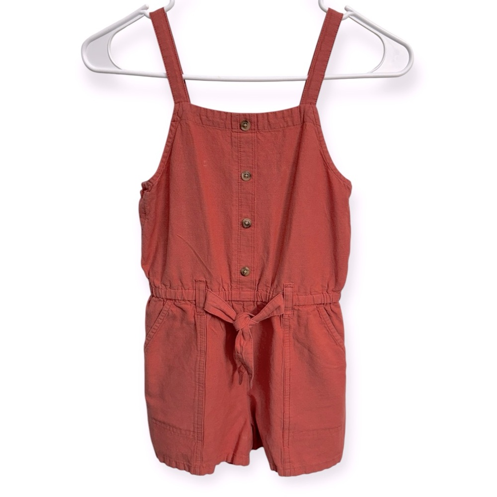 Old Navy Orange Jumpsuit with Adjustable Waist